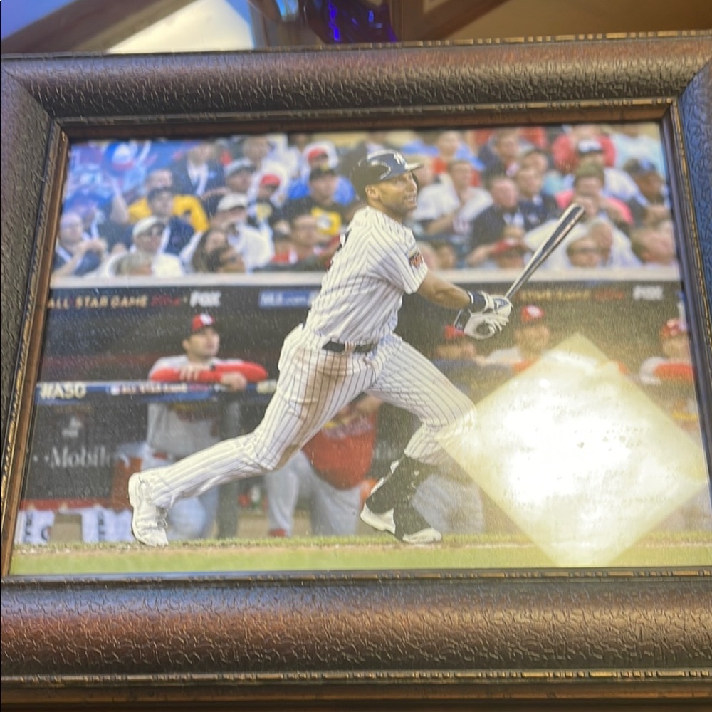 Black Picture Frame for Baseball Action Photo Derek Jeter